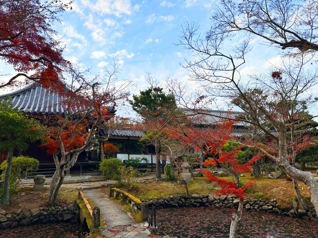 奈良 新薬師寺 紅葉