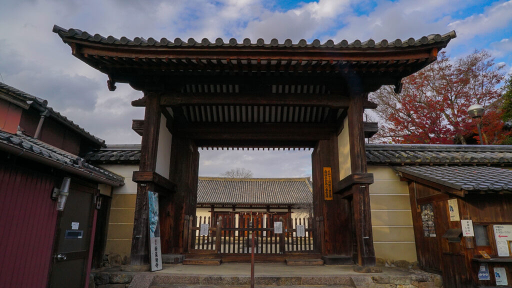 奈良新薬師寺の門