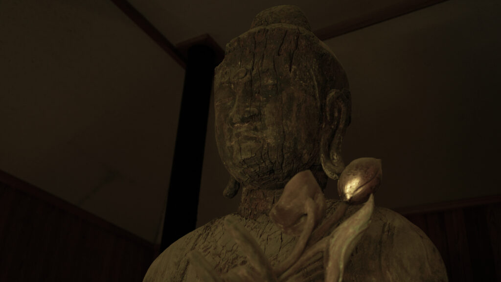 千葉県市原市の日光寺聖観音立像のお顔