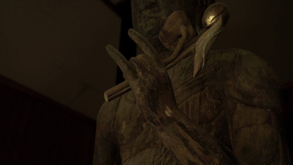 千葉県市原市の日光寺聖観音立像の手