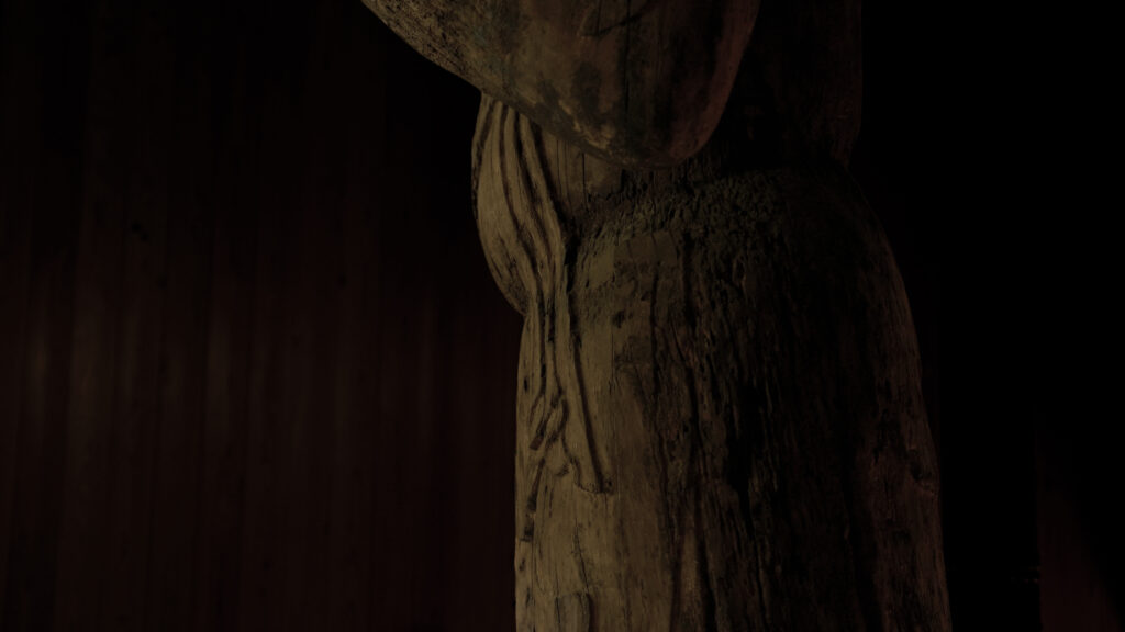 千葉県市原市の日光寺聖観音立像の腹部