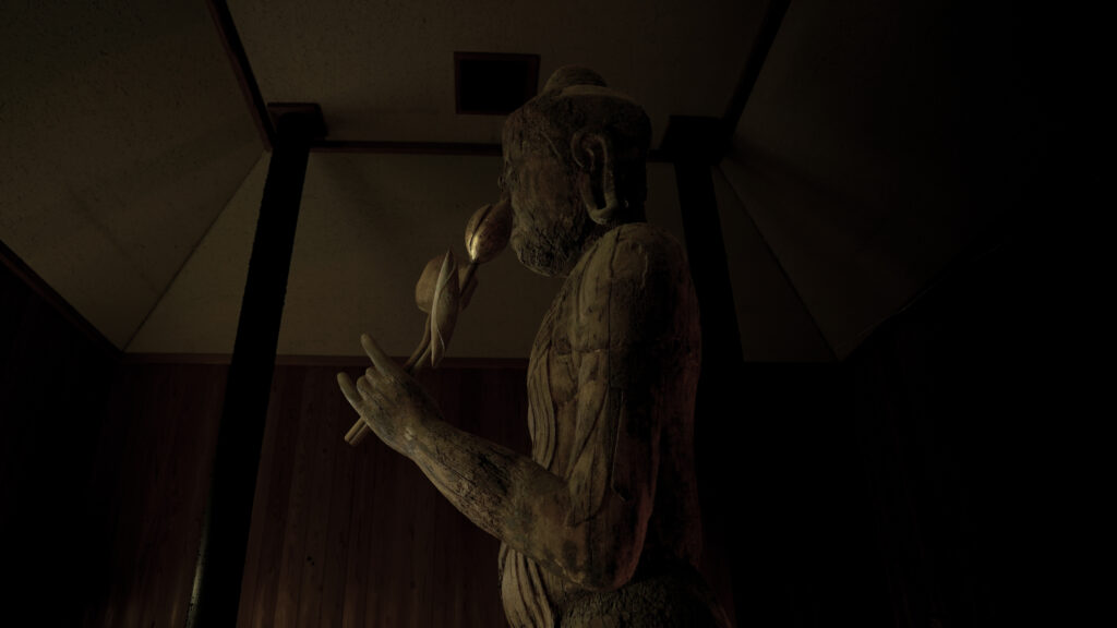 千葉県市原市の日光寺聖観音立像の横顔