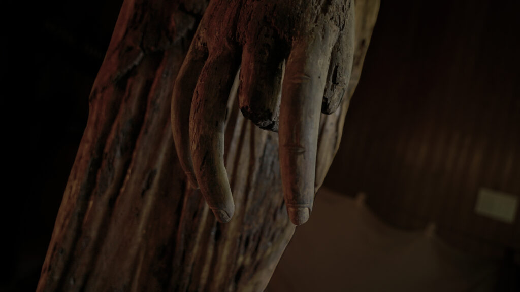 千葉県市原市の日光寺聖観音立像の指先