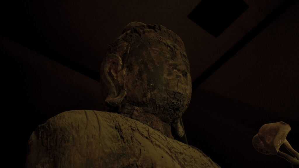 千葉県市原市の日光寺聖観音立像の頭部