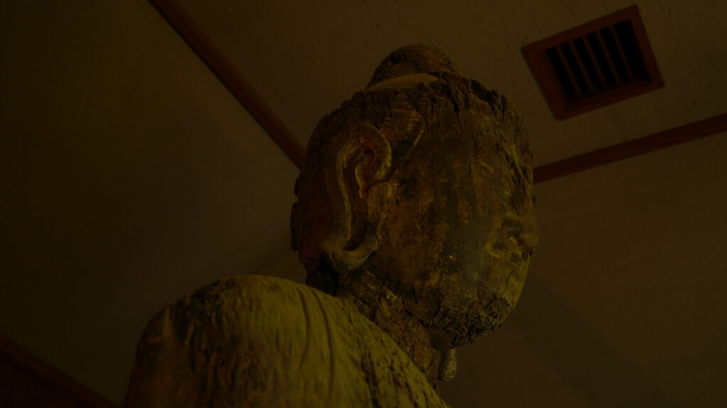 千葉県市原市の日光寺聖観音立像の頭部