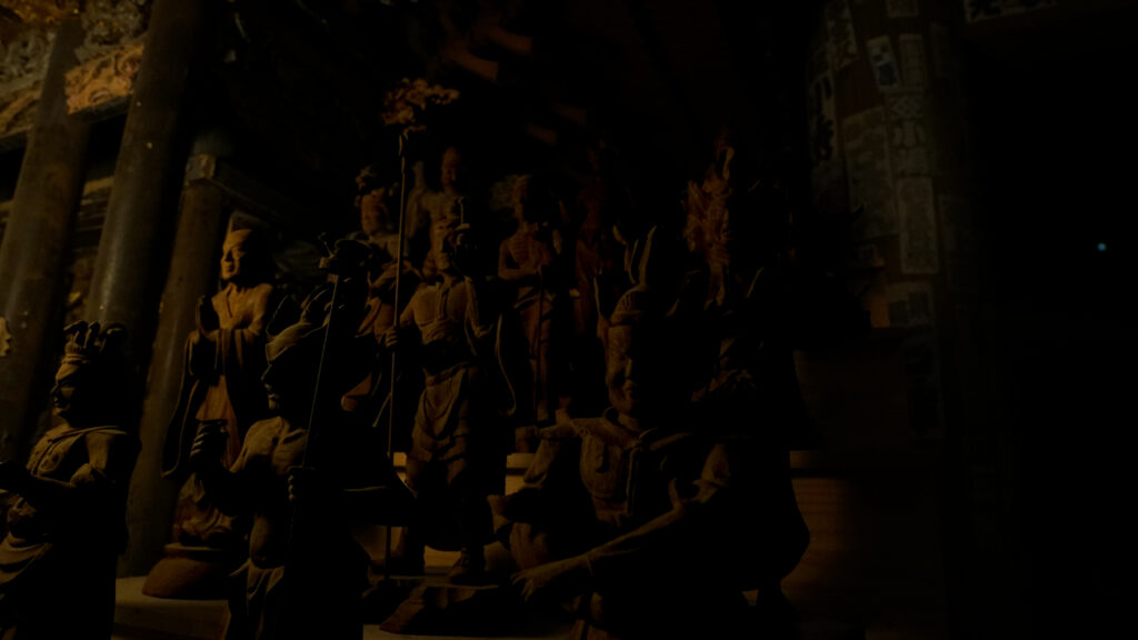 千葉県いすみ市清水寺の二十八部衆立像