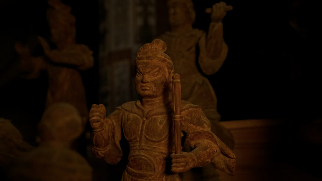 千葉県いすみ市清水寺の二十八部衆立像の満仙王