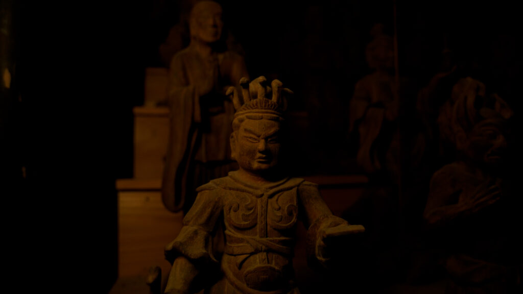 千葉県いすみ市清水寺の二十八部衆立像の沙迎羅龍王