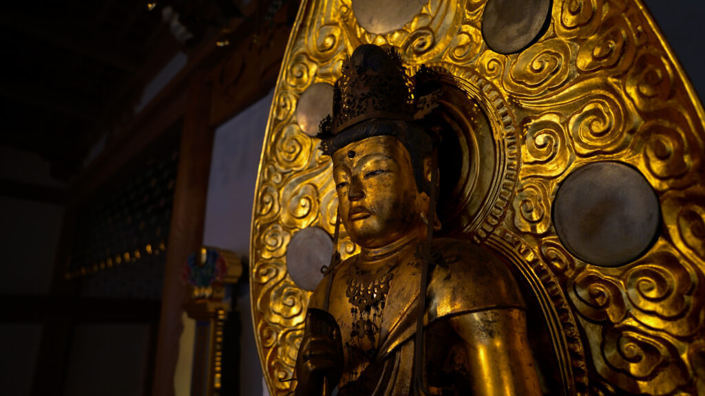 千葉県佐倉市宝金剛寺の江戸時代作のご本尊大日如来のお顔