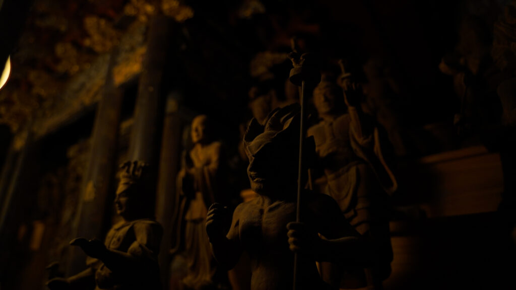 千葉県いすみ市清水寺の二十八部衆立像の摩醯首羅王