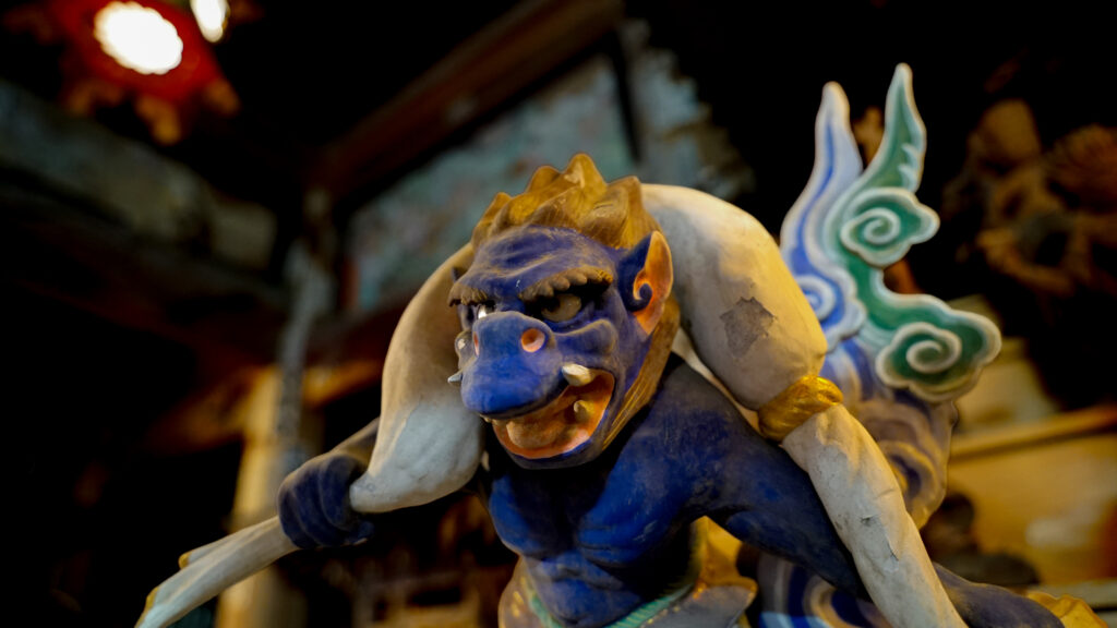 千葉県いすみ市清水寺本堂の風神