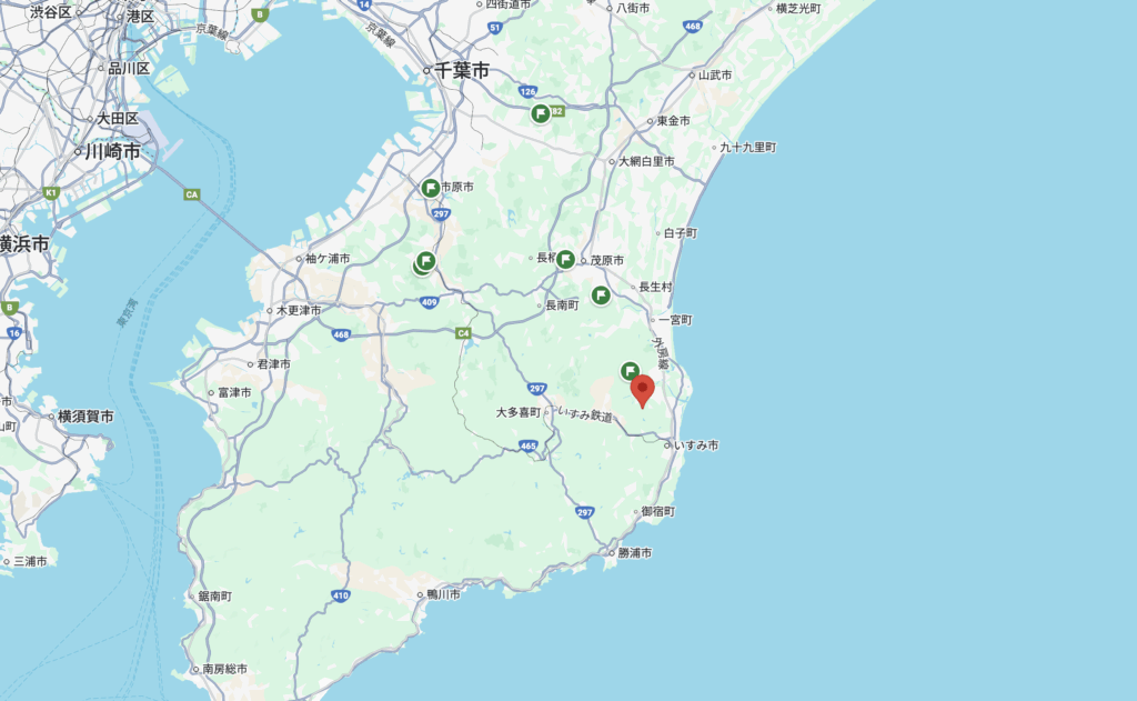 千葉県いすみ市清水寺の地図