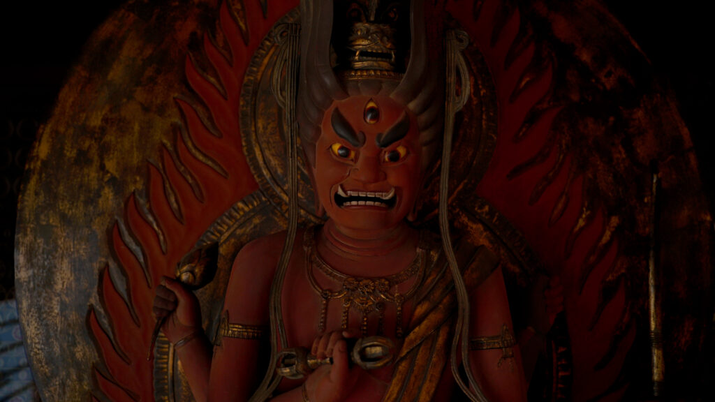 千葉県市原市の無量寿寺の愛染明王の接写